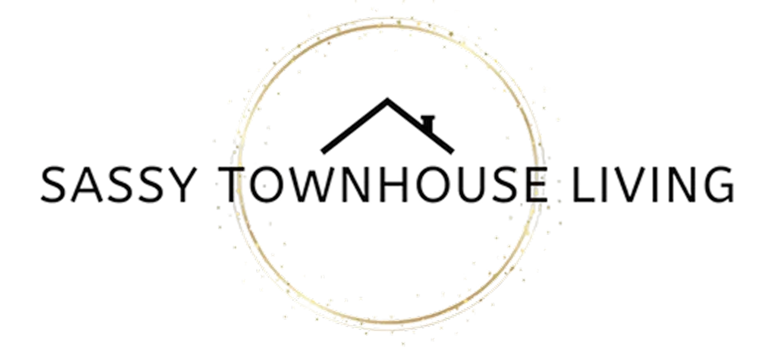 Logo of Sassy Townhouse Living featuring a house inside a circle with text.