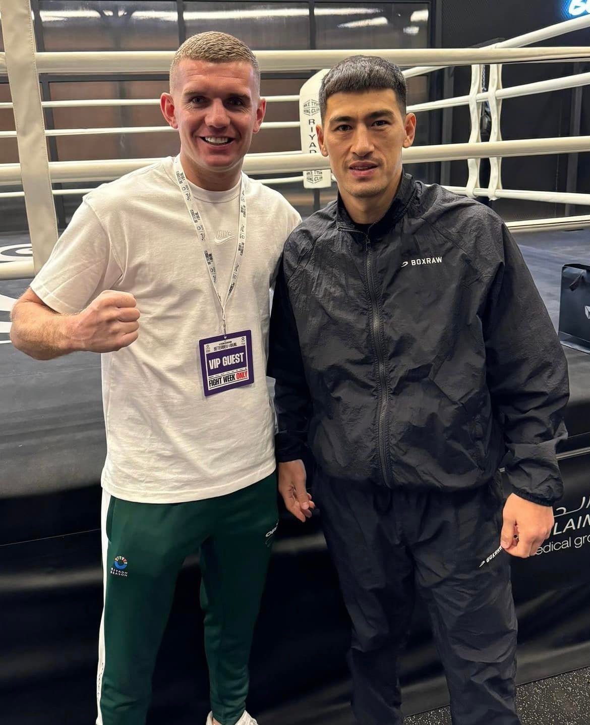 Conor Wallace in Saudi Arabia for Bivol vs. Beterbiev 