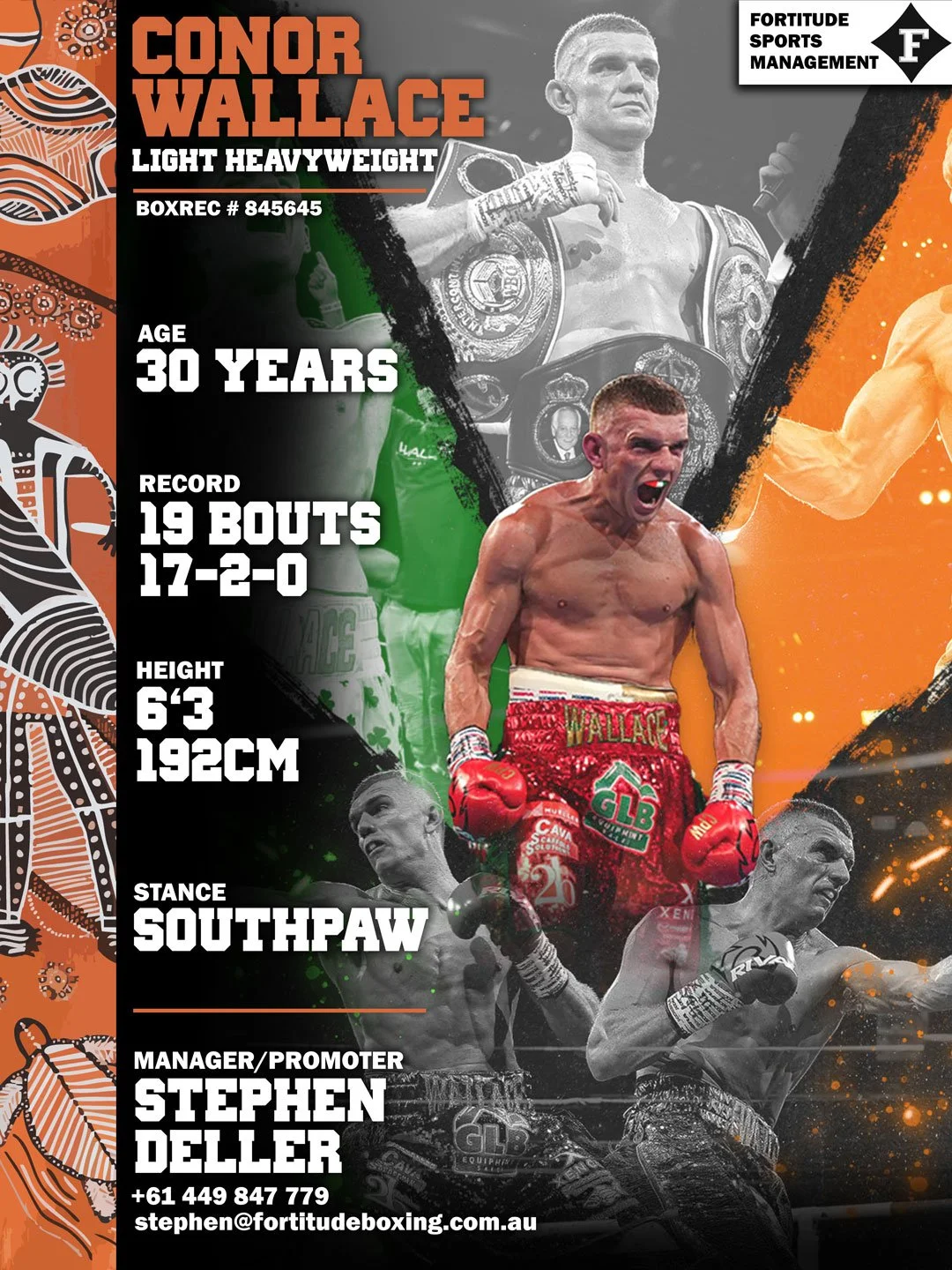 Conor Wallace #2 World Light HeavyWeight Ben Whitiker beater