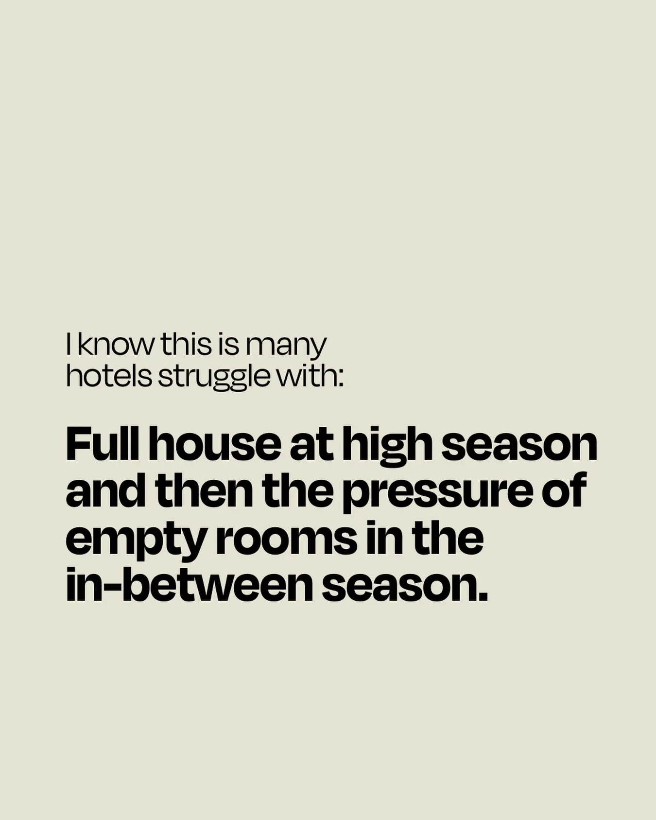 Let&lsquo;s use the empty rooms to produce a contentstrategy that will make you booked out also in the  in-between season! 😎📸

#socialmedia #contentmanagement #contentmarketingstrategy