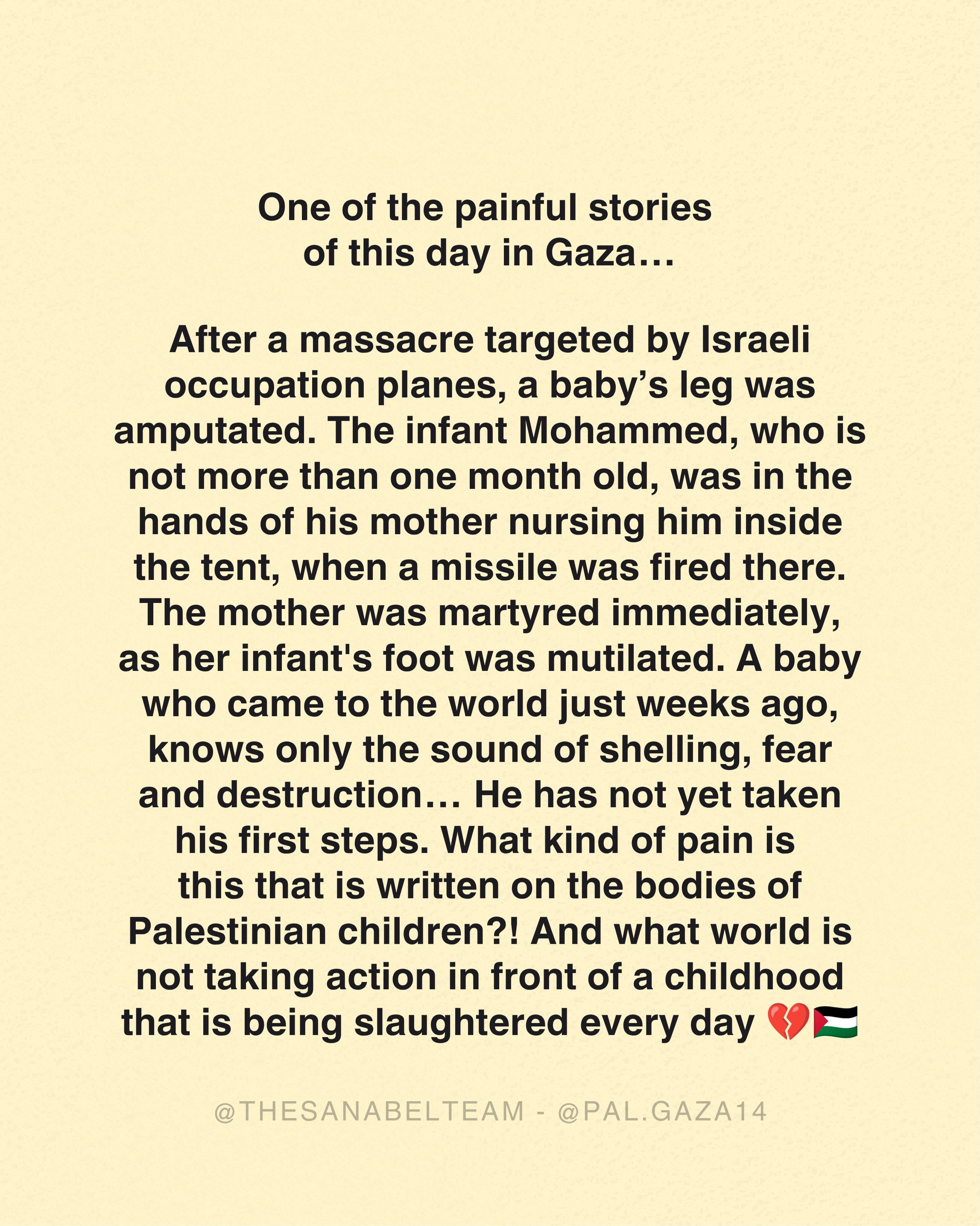 What is the fault of our children to live in this nightmare while the world watches?💔