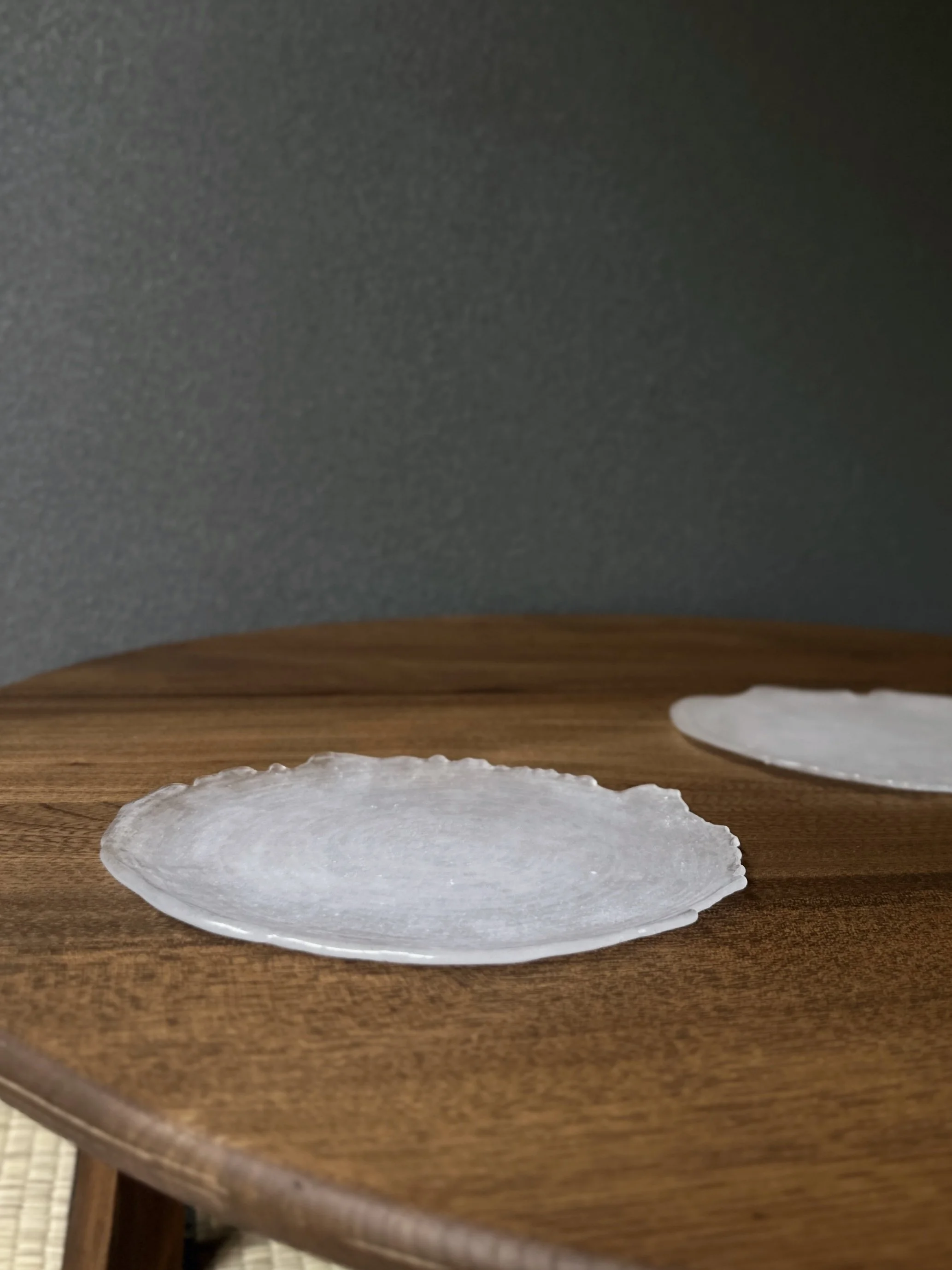 GLASS SPIRO PLATE