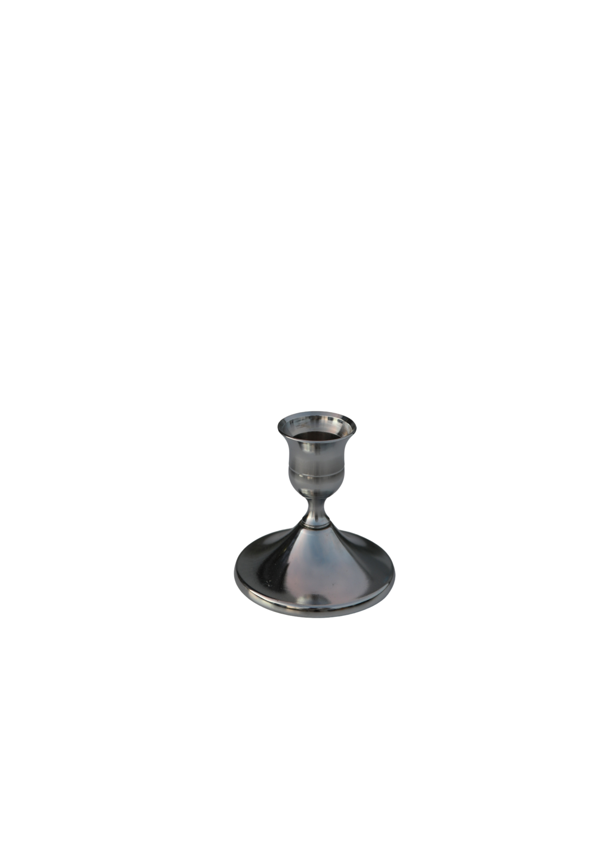 Silver Chrome Candle Holders