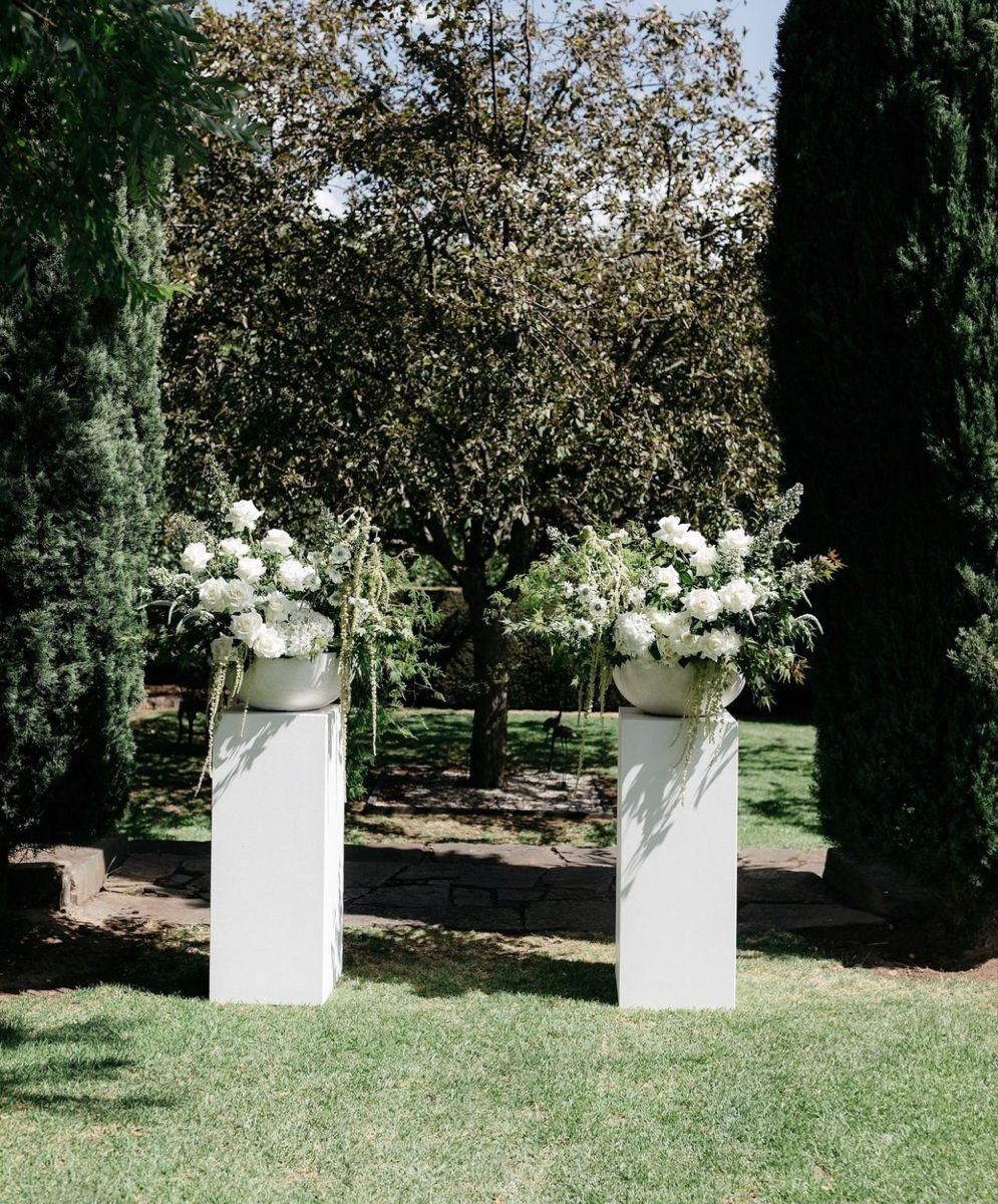 White Square Plinths