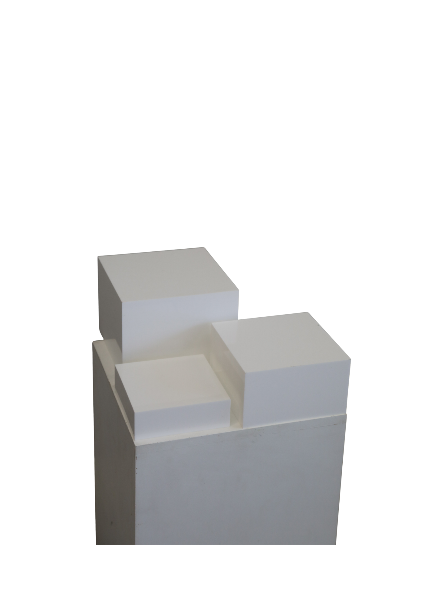 White Acrylic Trio Risers