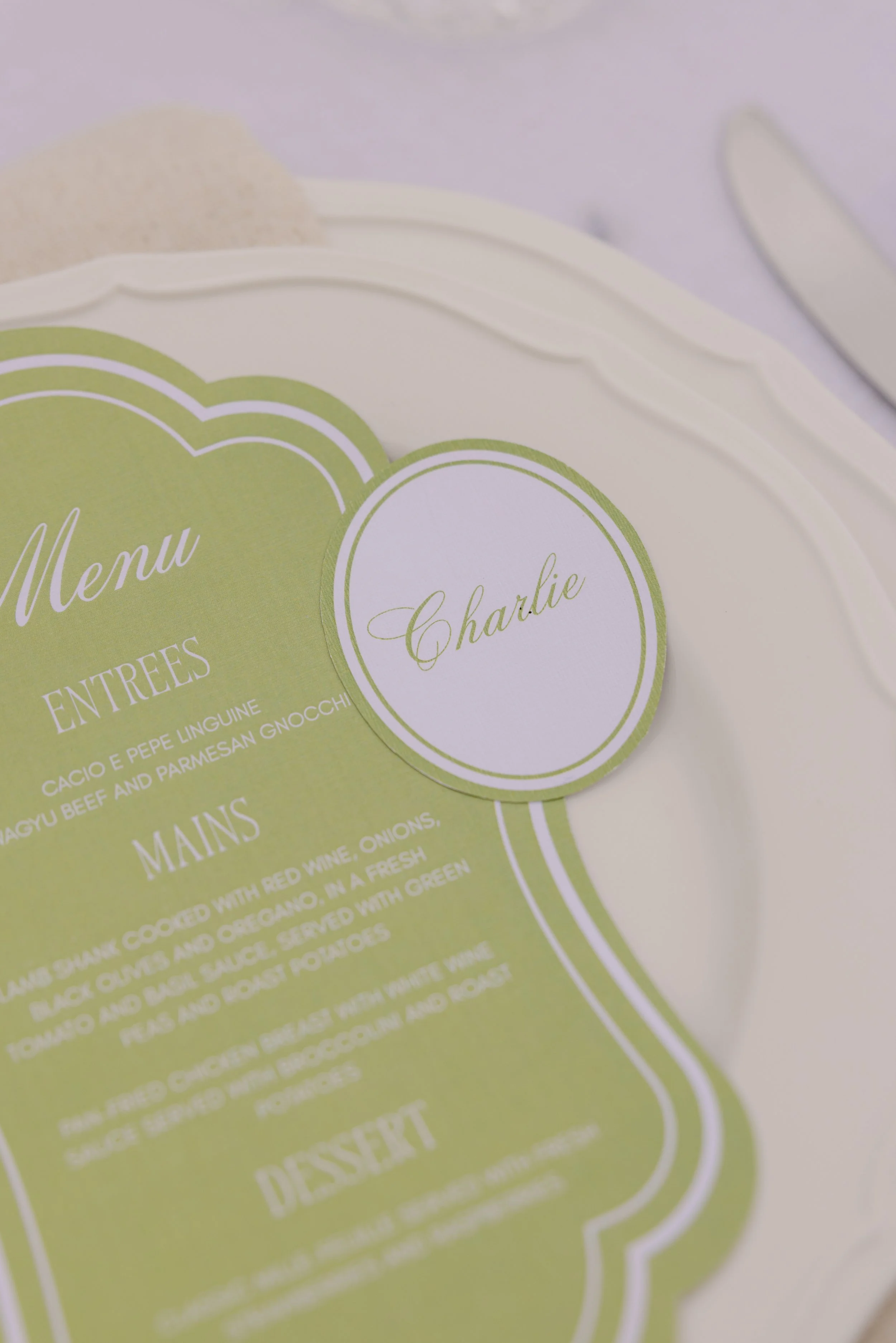 Cardstock Name Tags