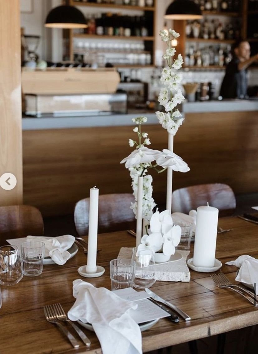 White Duo Bud Vase