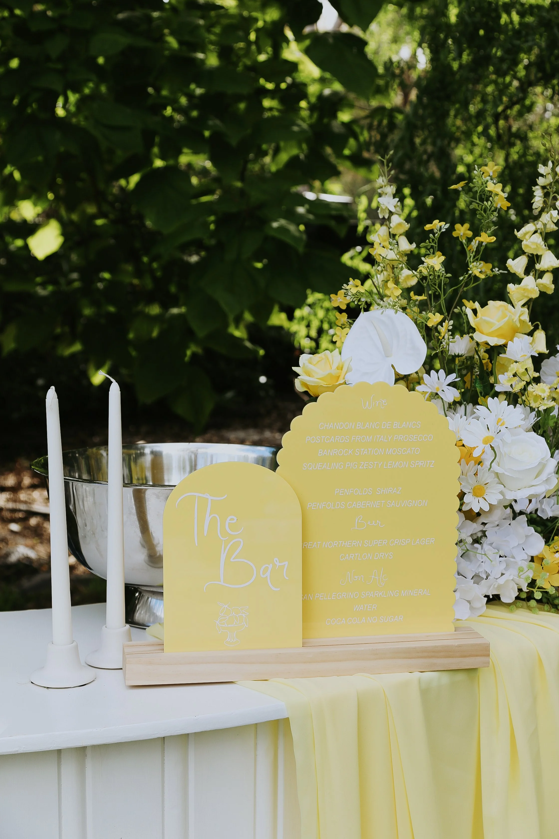 White Taper Candles