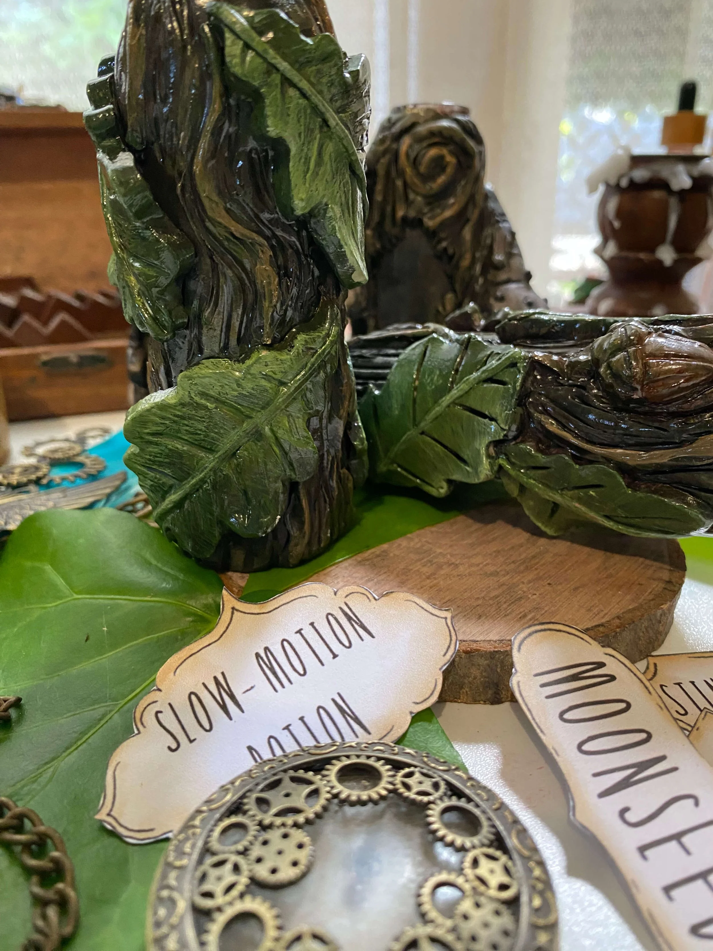 polymer clay oak and acorn potion jar.jpg