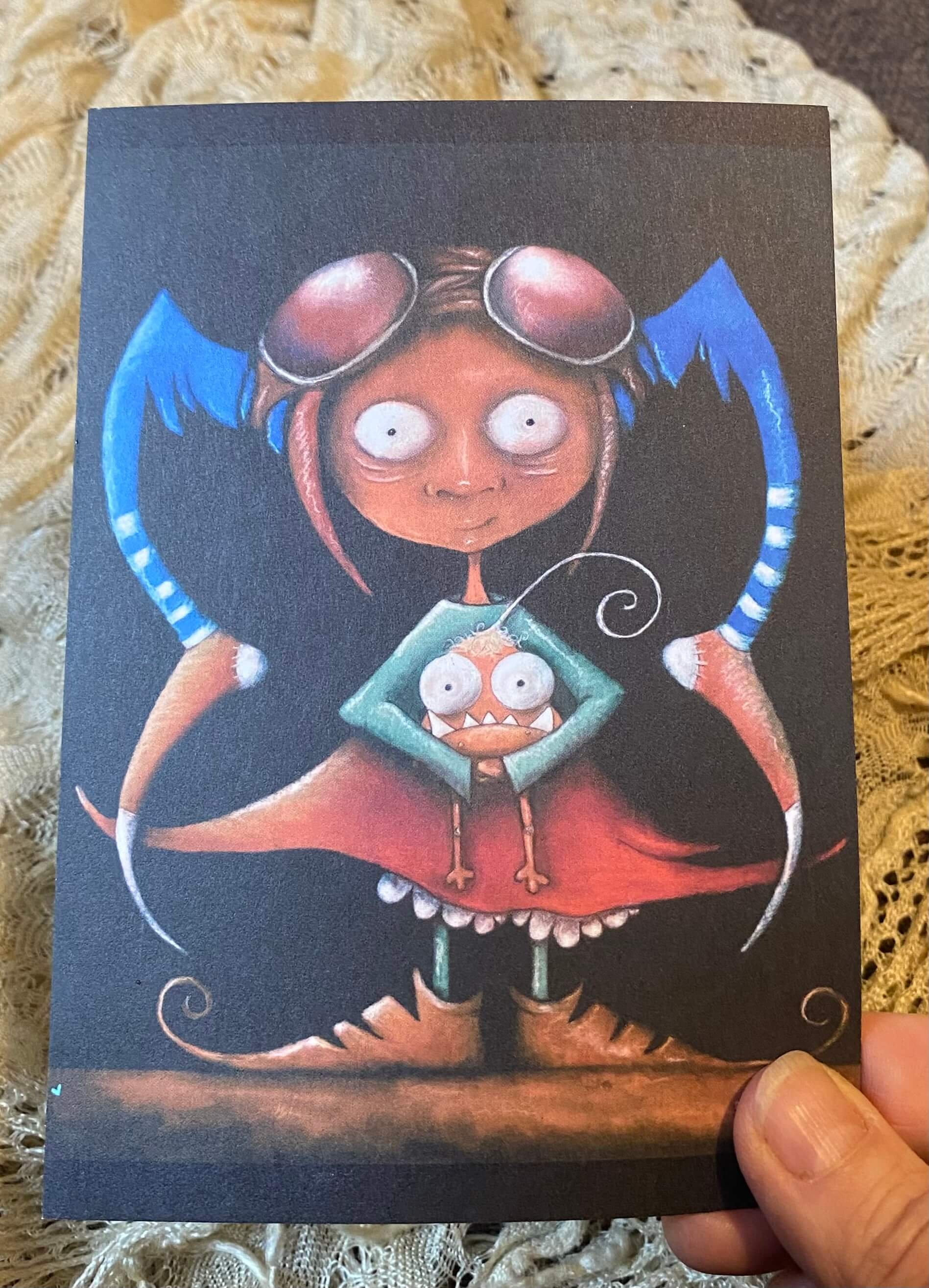 'the day you realise you have a quirk and you like it' postcard