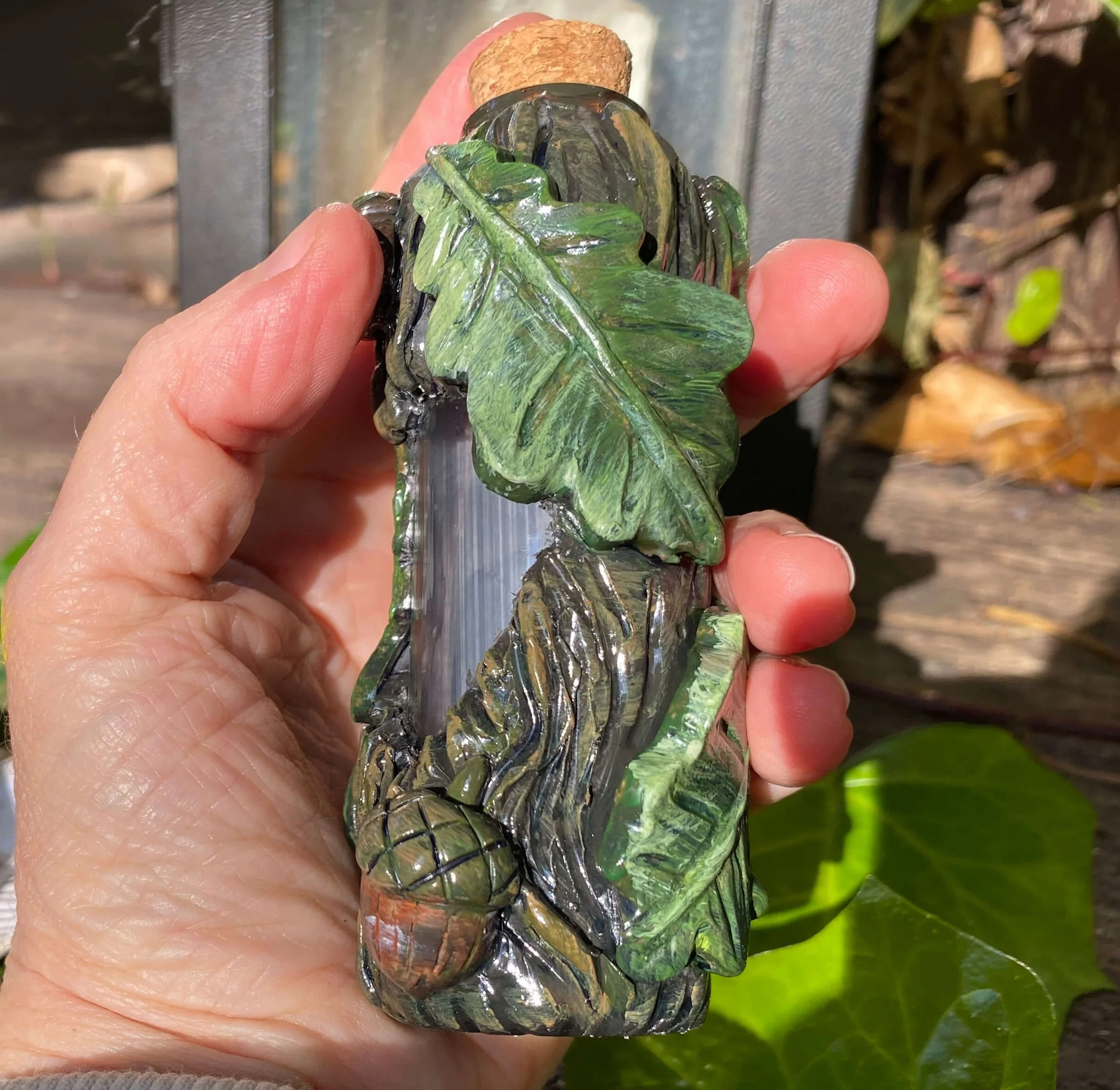large oak polymer clay jar.jpg (Copy)