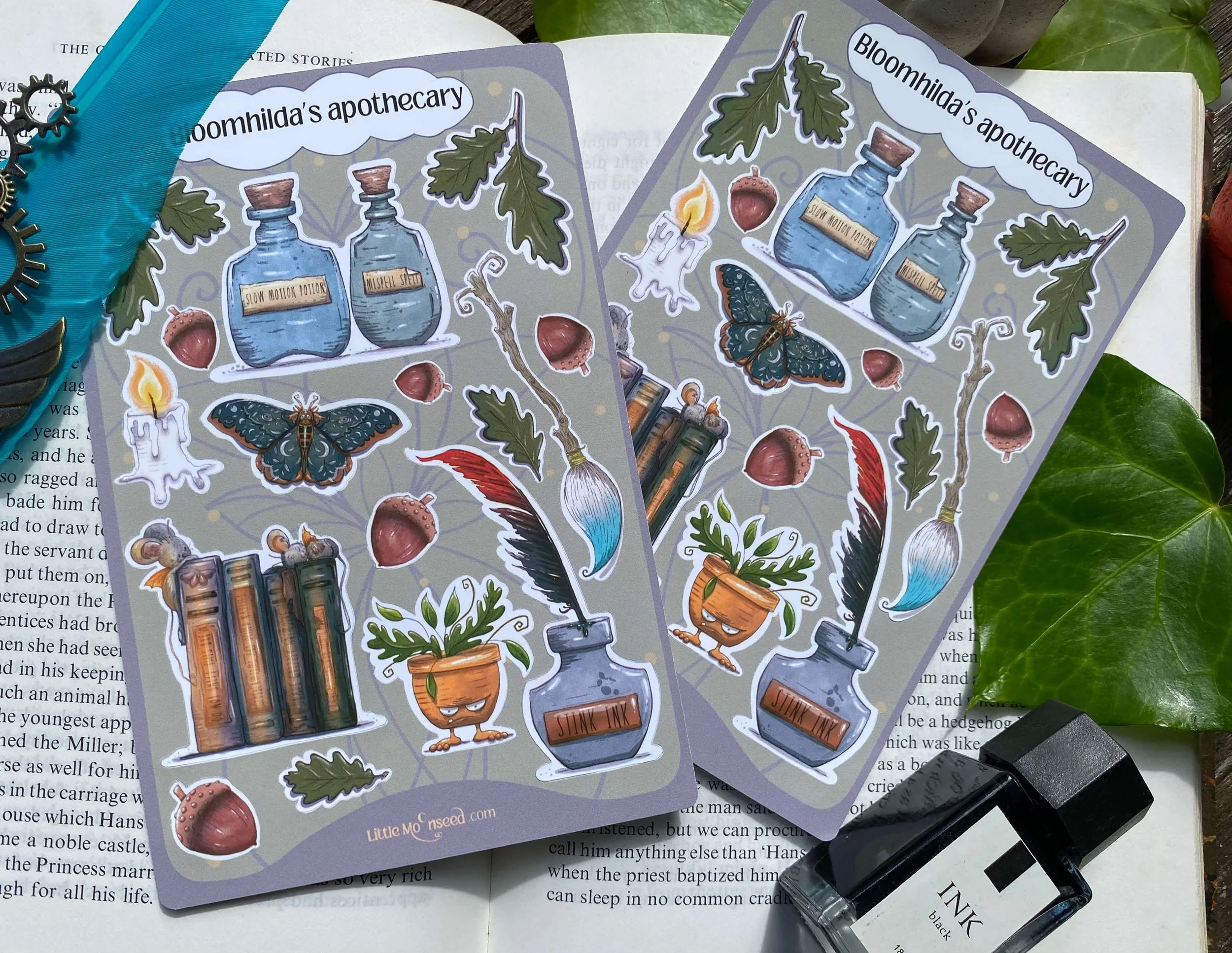 Bloomhildas apothecary sticker sheet.jpg