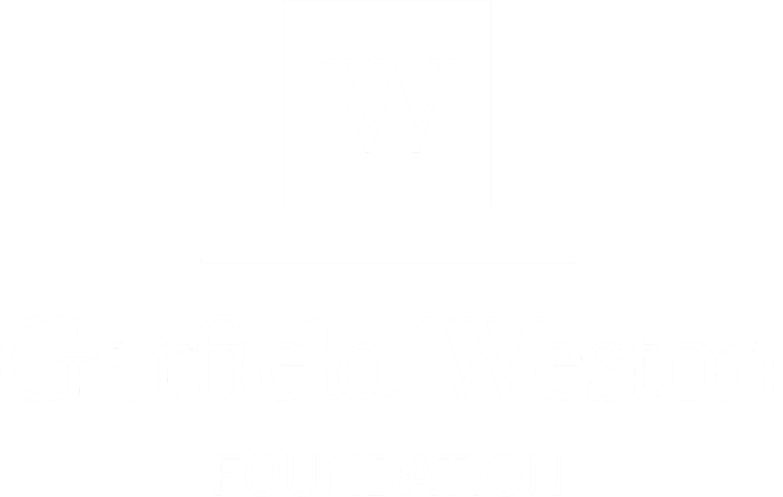 Garfield Weston Foundation logo with a "W" above the name.