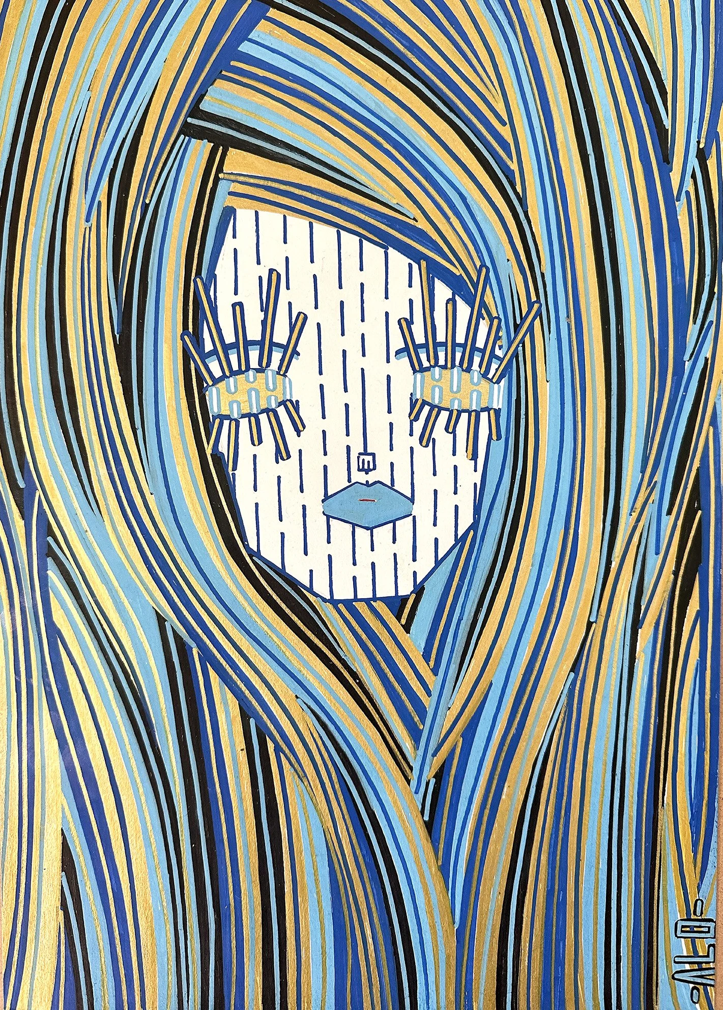 "Magdaleine" - 60x80 cm - Acrylic paint on canvas