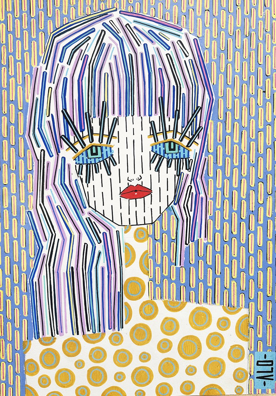 "Irina" - A3 - Acrylic paint on paper