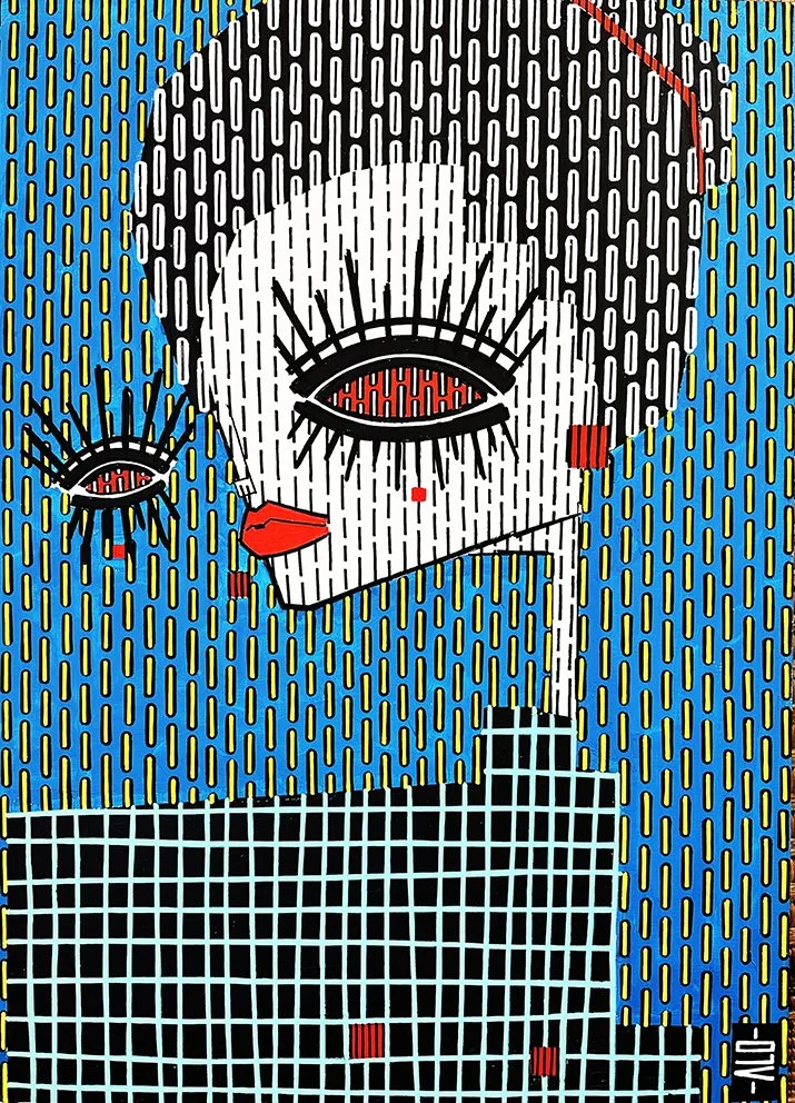 8.5 - "Untitled 11" - 50x70 cm - Acrylic paint on wood board