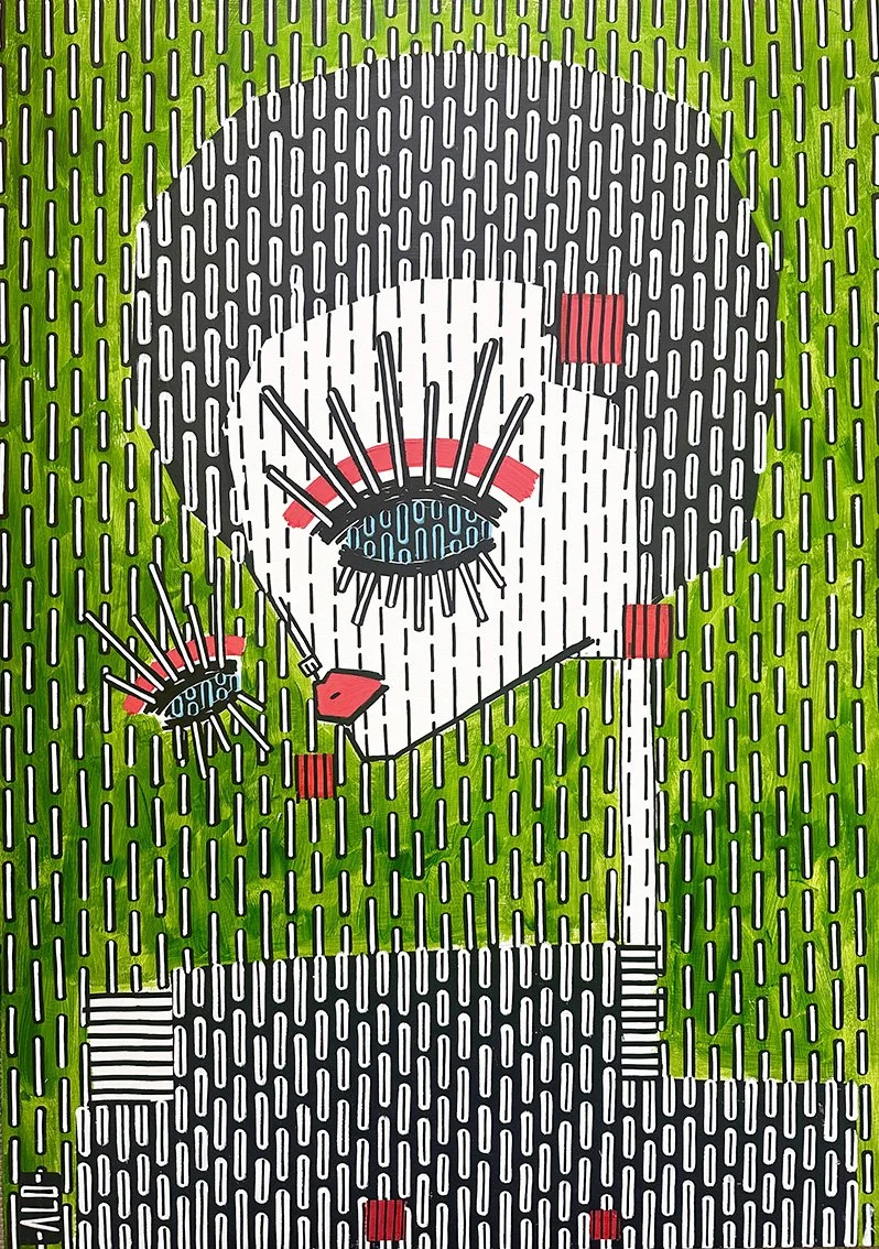 3 - "Sophie" - 50x75 cm - Acrylic paint on wood board