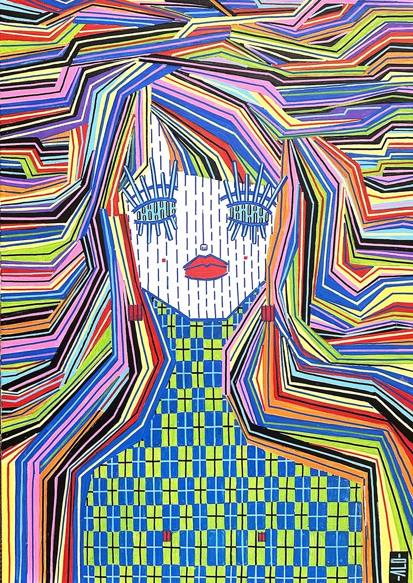 1 - "Elle" (2026 Version) - 70x100 cm - Acrylic paint on canvas