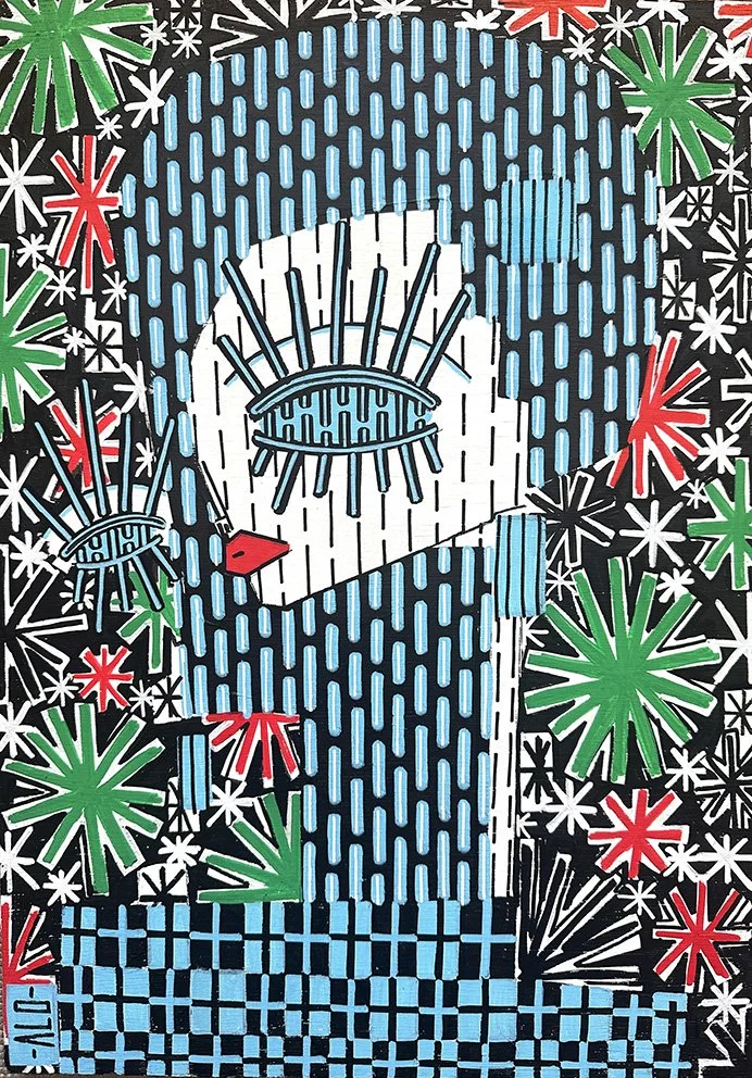 "Aida" - 30x40 cm - Acrylic on wood board