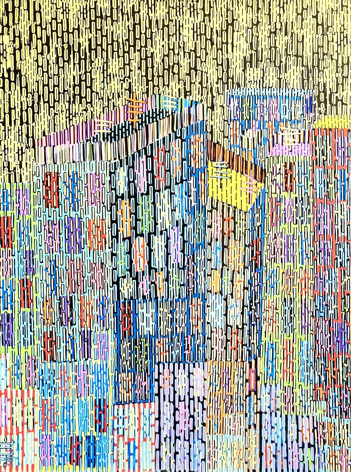 "Ease end" - 45x66 cm - Acrylic paint on wood board