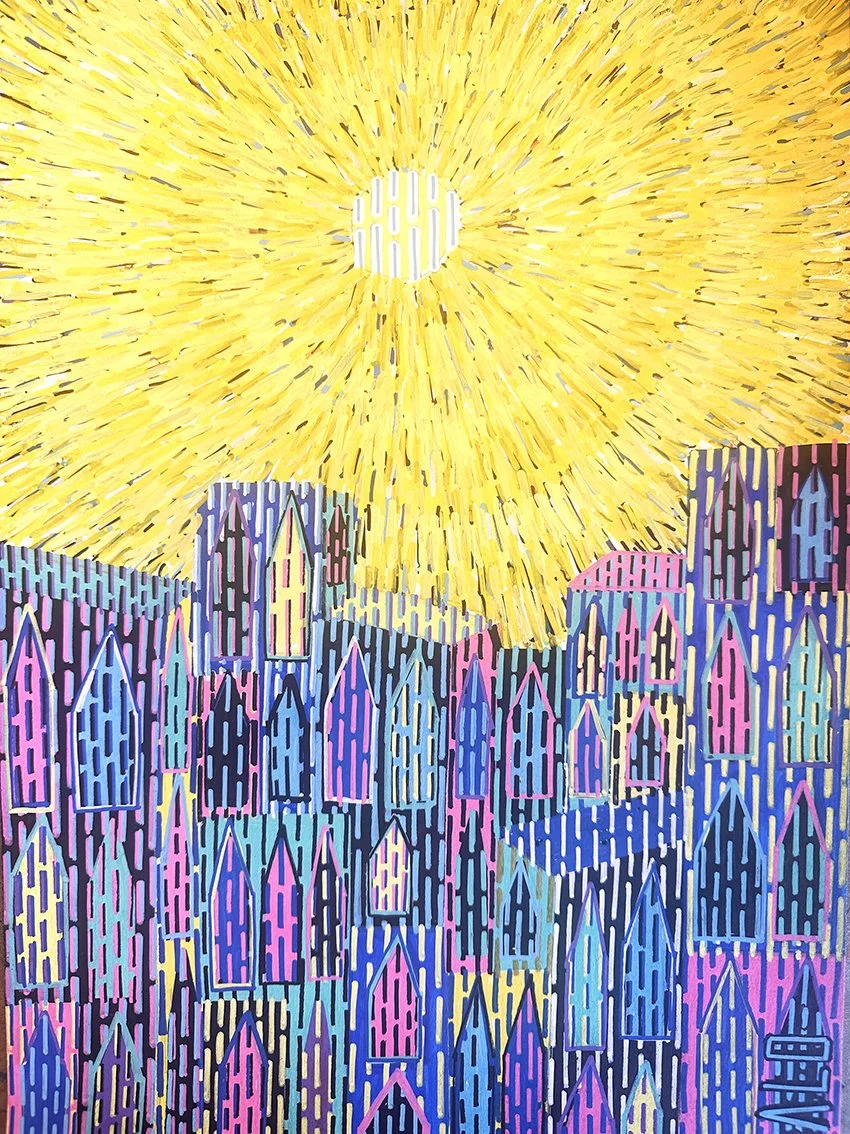 "Marrakech 3 pm" - 40x60 cm -  Acrylic on canvas