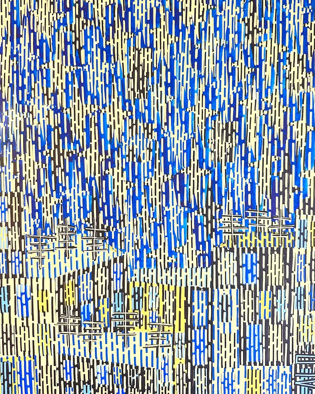 "Untitled" - 55x80 cm - Acrylic on wood board