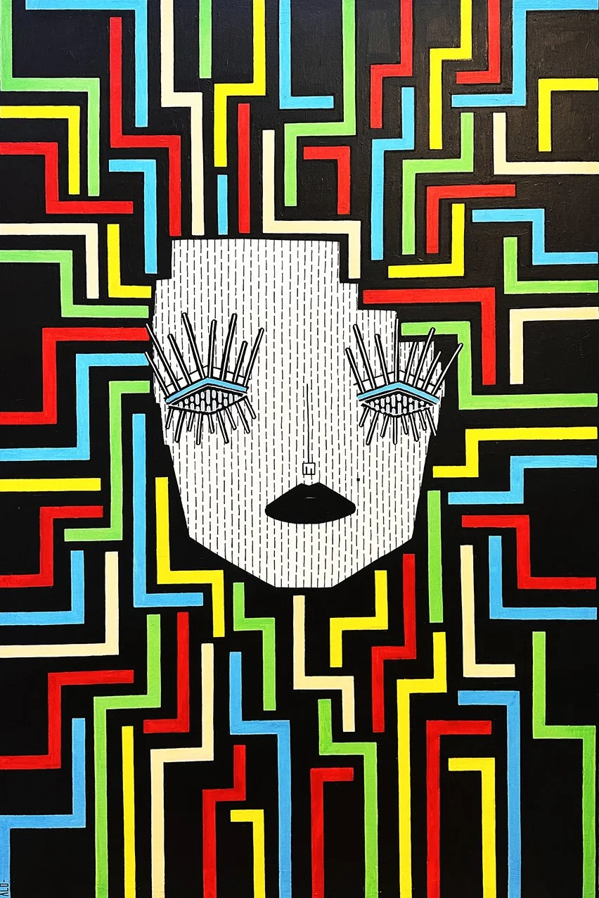 "Medusa" - 100x150 cm - Acrylic paint on canvas