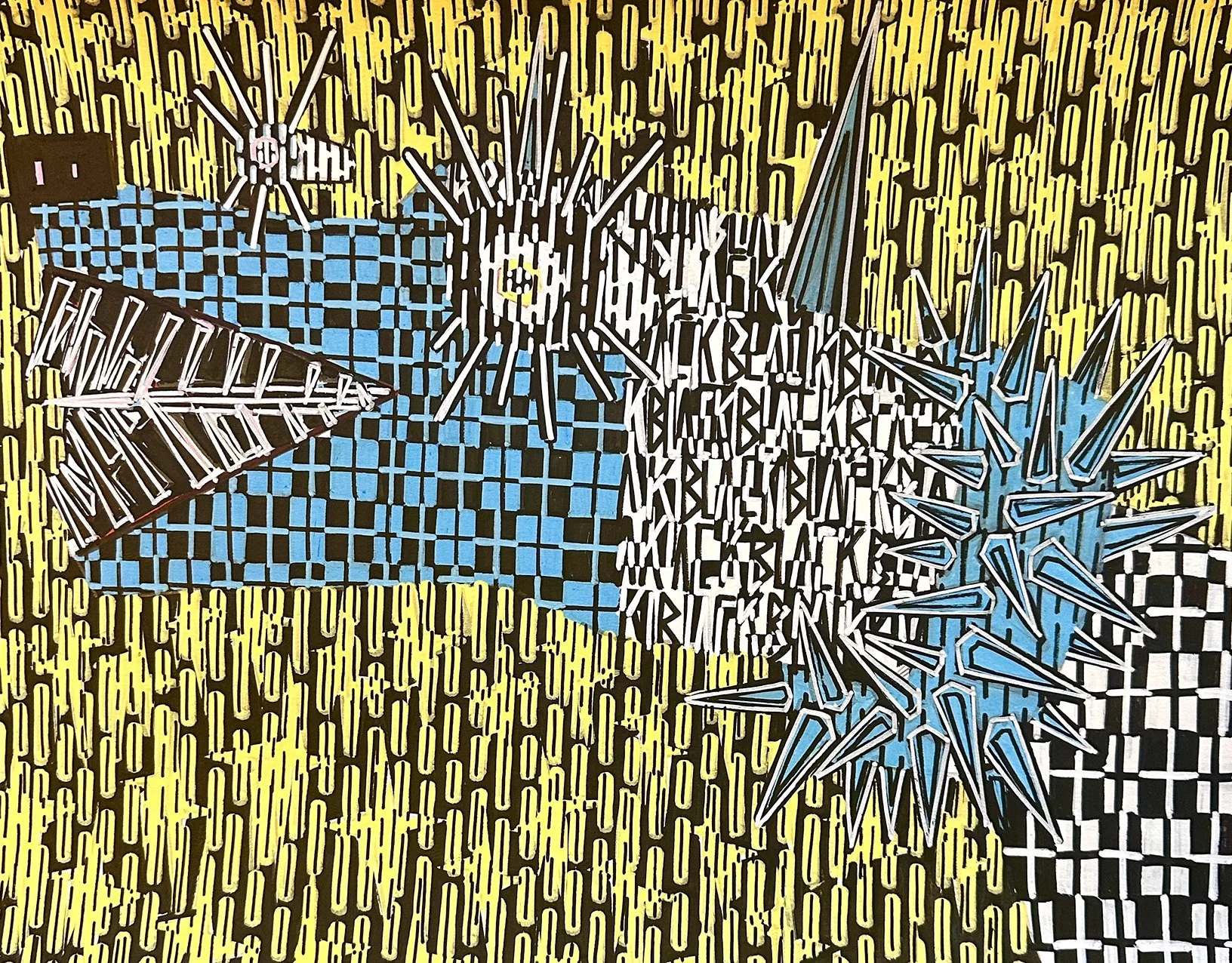 "Dog eat dog" - A3 - Acrylic paint on paper