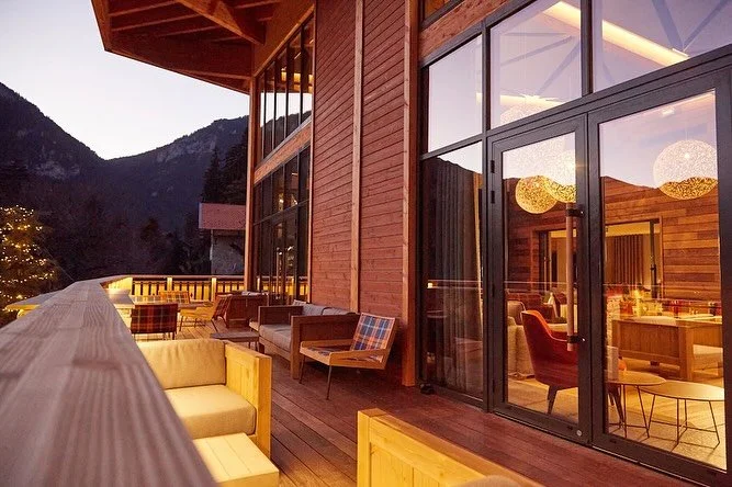 One of our selected hotels for 2026, this property is nestled in the hills between the Mediterranean and the French Alps. Designed in a modern alpine style, it features exceptional spa facilities and offers us exclusive use of the entire hotel, along