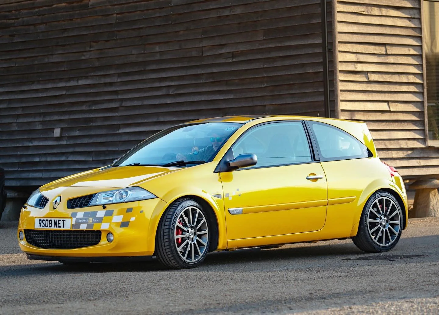 Staying true to his French theme, Andy from our support team has switched things up for 2026!
We&rsquo;ve loved having his Clio 172 along with us this year, but for next season he&rsquo;s bringing something new &mdash; a stunning Liquid Yellow Megane