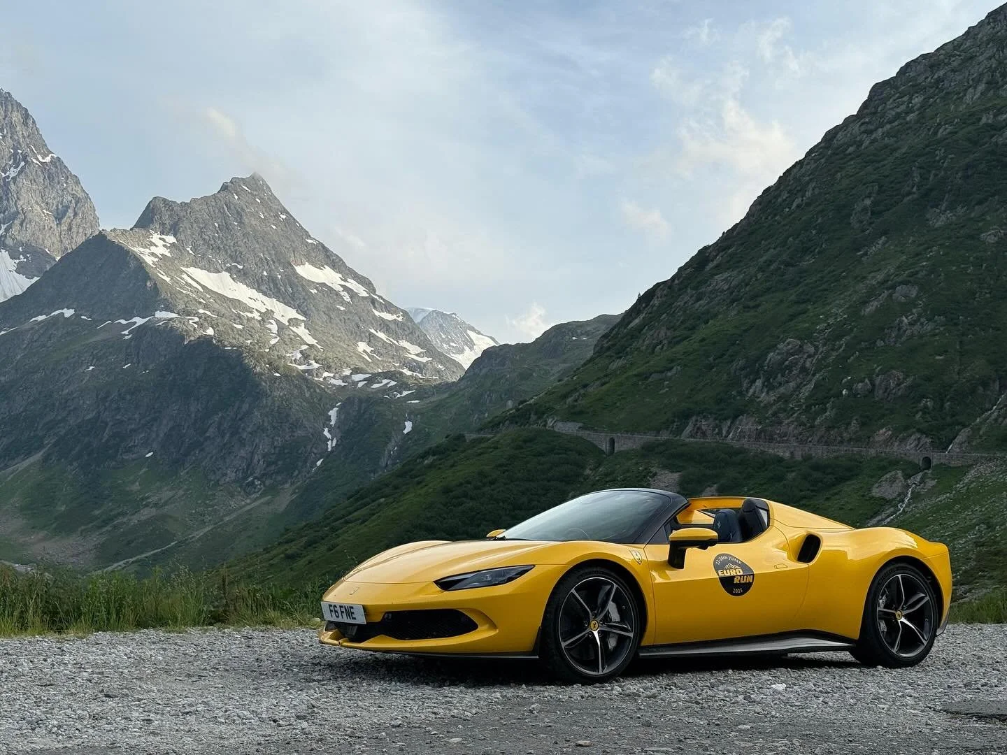 Looking back at photos and memories from this year&rsquo;s EuroRun. Love this photo by @jayemmoncars of the 296 that he brought along high up on the Susten Pass.

@milebymilevaleting
