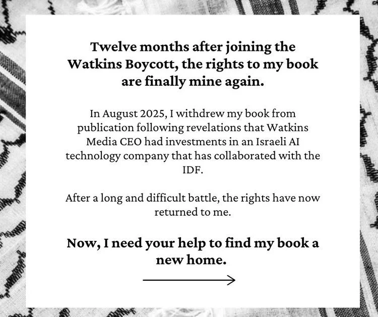Watkins Boycott: The Rights to My Book Are Finally Mine Again