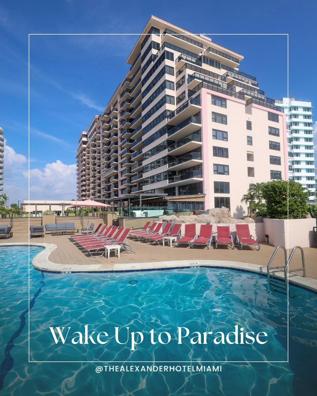 Wake up to paradise at The Alexander hotel. Your dream vacation awaits. 

Book your oceanfront suite at the link in our bio. ✨️ 🌊 

#miamibeach #oceanfrontresort #collinsave