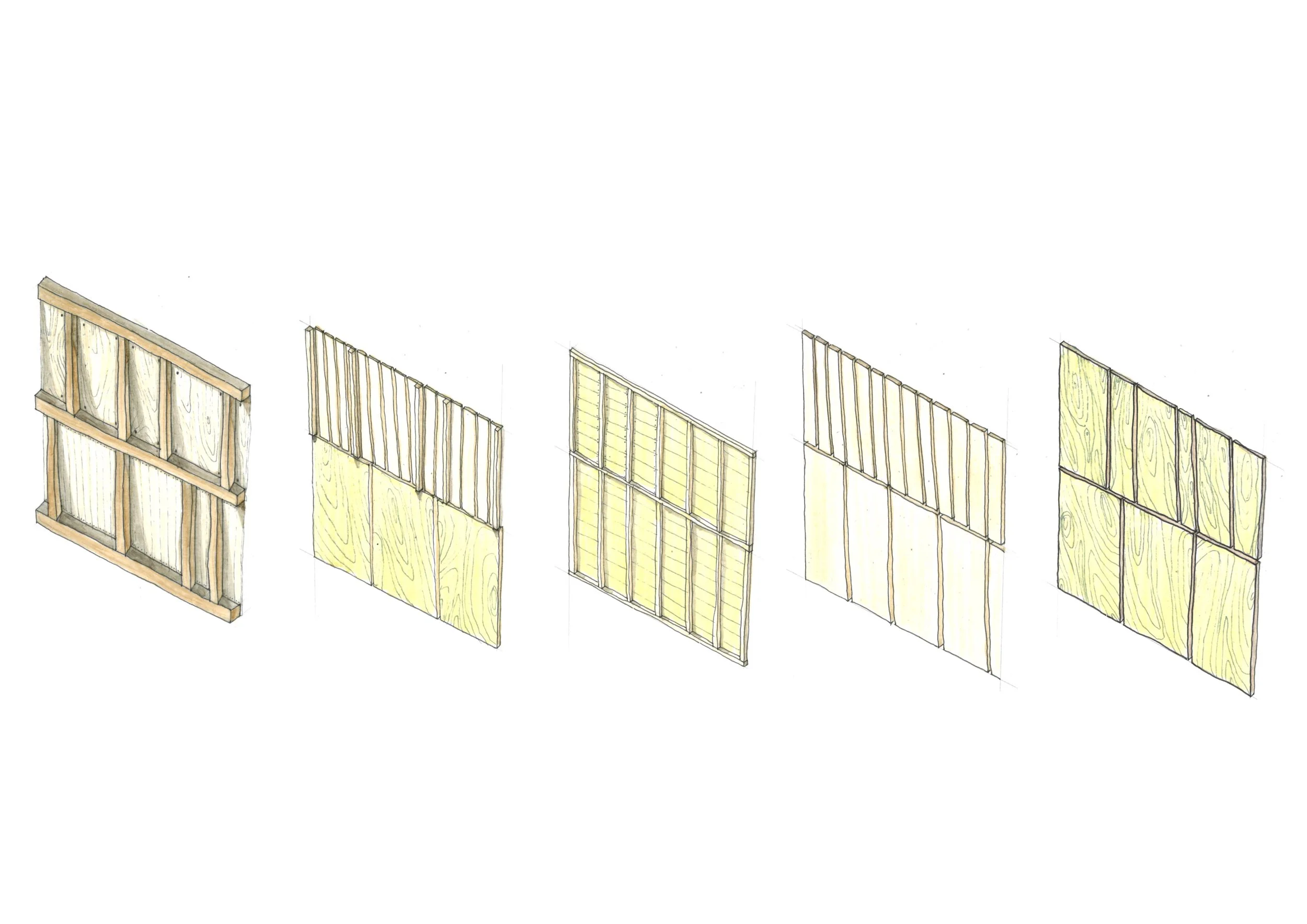 Materialstudie Fassadenverkleidung Holz