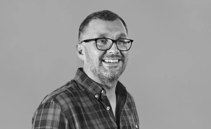 Matt Holderness black and white portrait