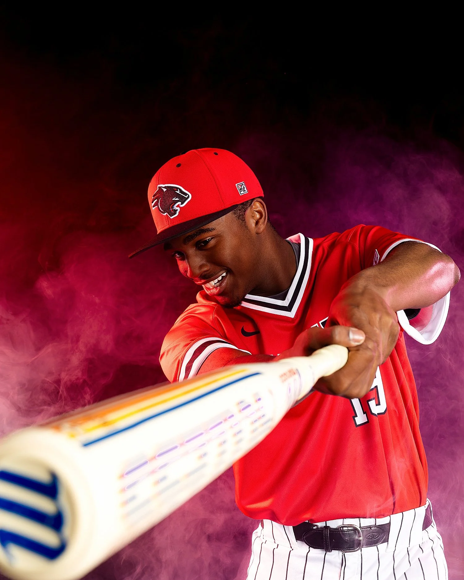 boy swings bat for travel softball teams 
