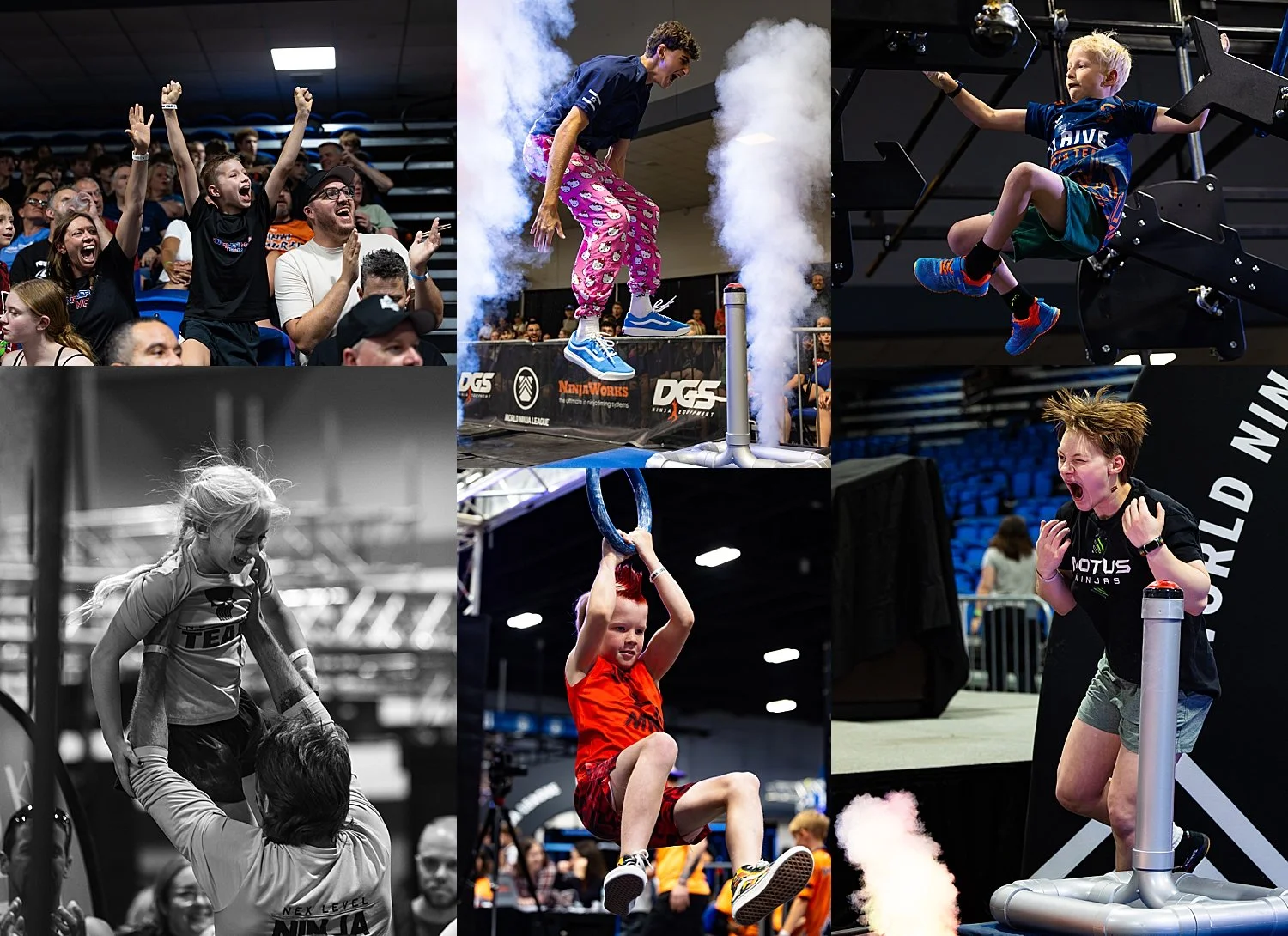 athletes complete obstacle course for World Ninja League