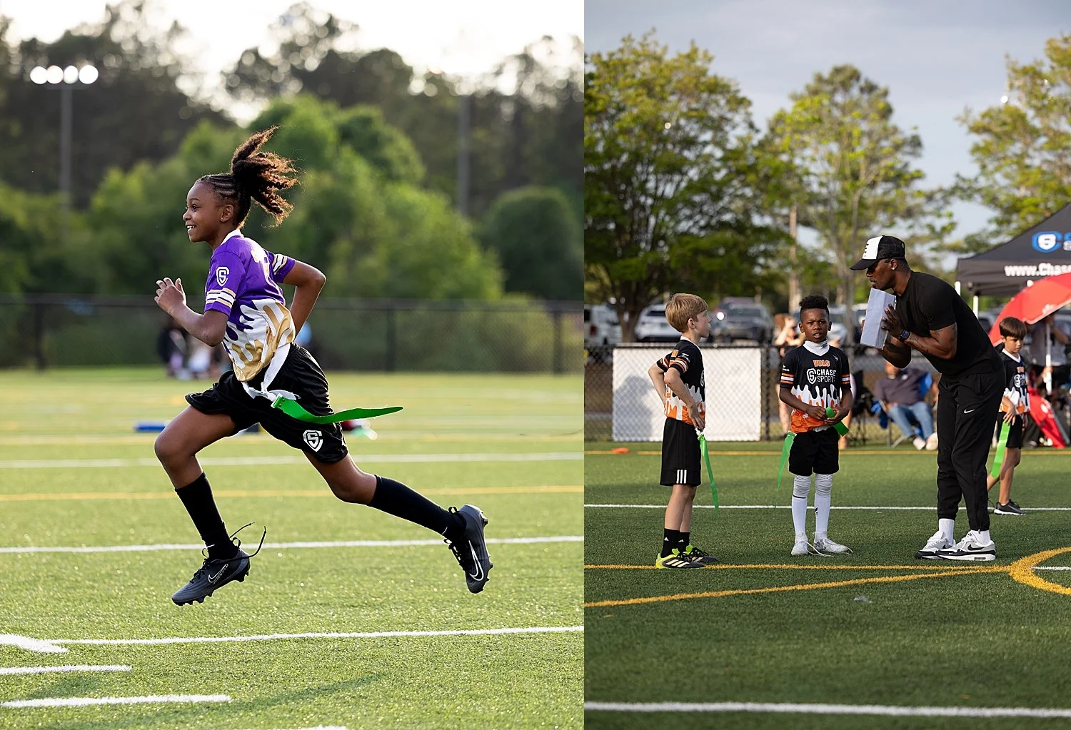coach talks to athletes on the field myth busting sports photography hesitations