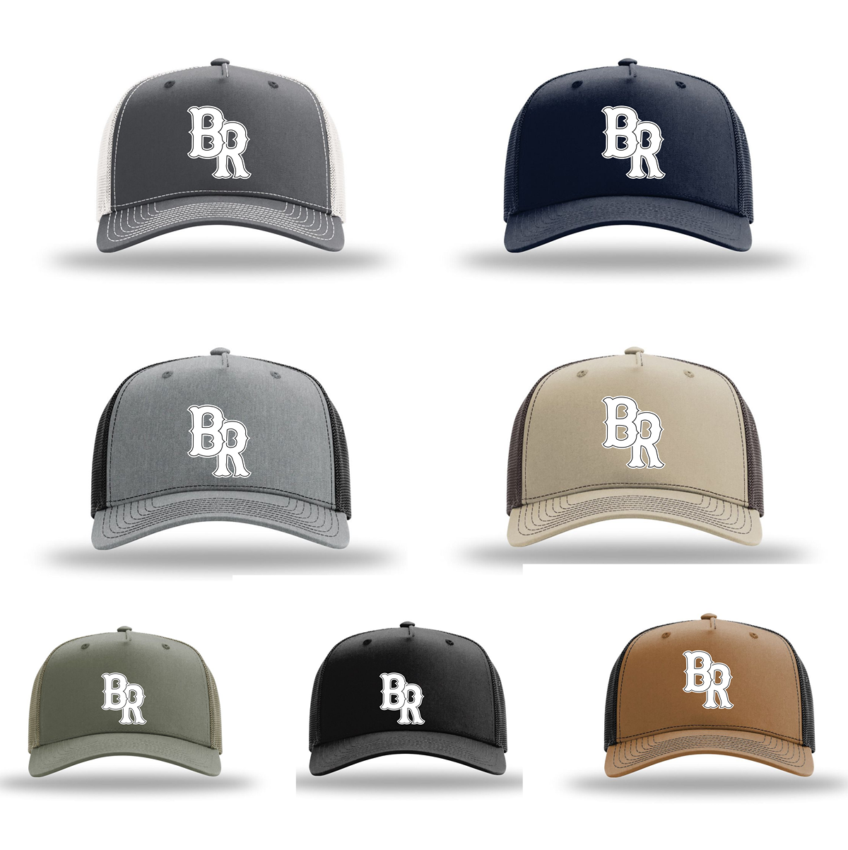 Embroidered Logo Richardson Five-Panel Champ Trucker