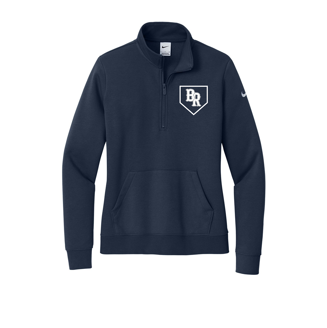 Nike Women's Club Fleece Sleeve Swoosh 1/2-Zip