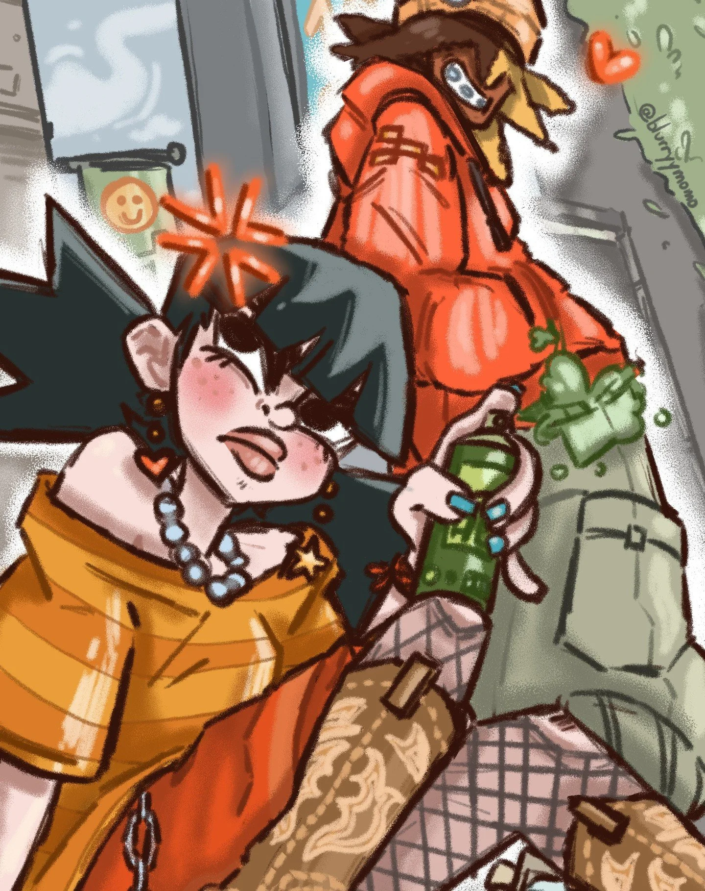 one beautiful diva ... oh ! and Liliane is there too ! 🌟🧡
liliane &amp; math
#conceptart #charadesign #illustration #cartoon #myocs #streetart #lovers #art #noai #noaiart