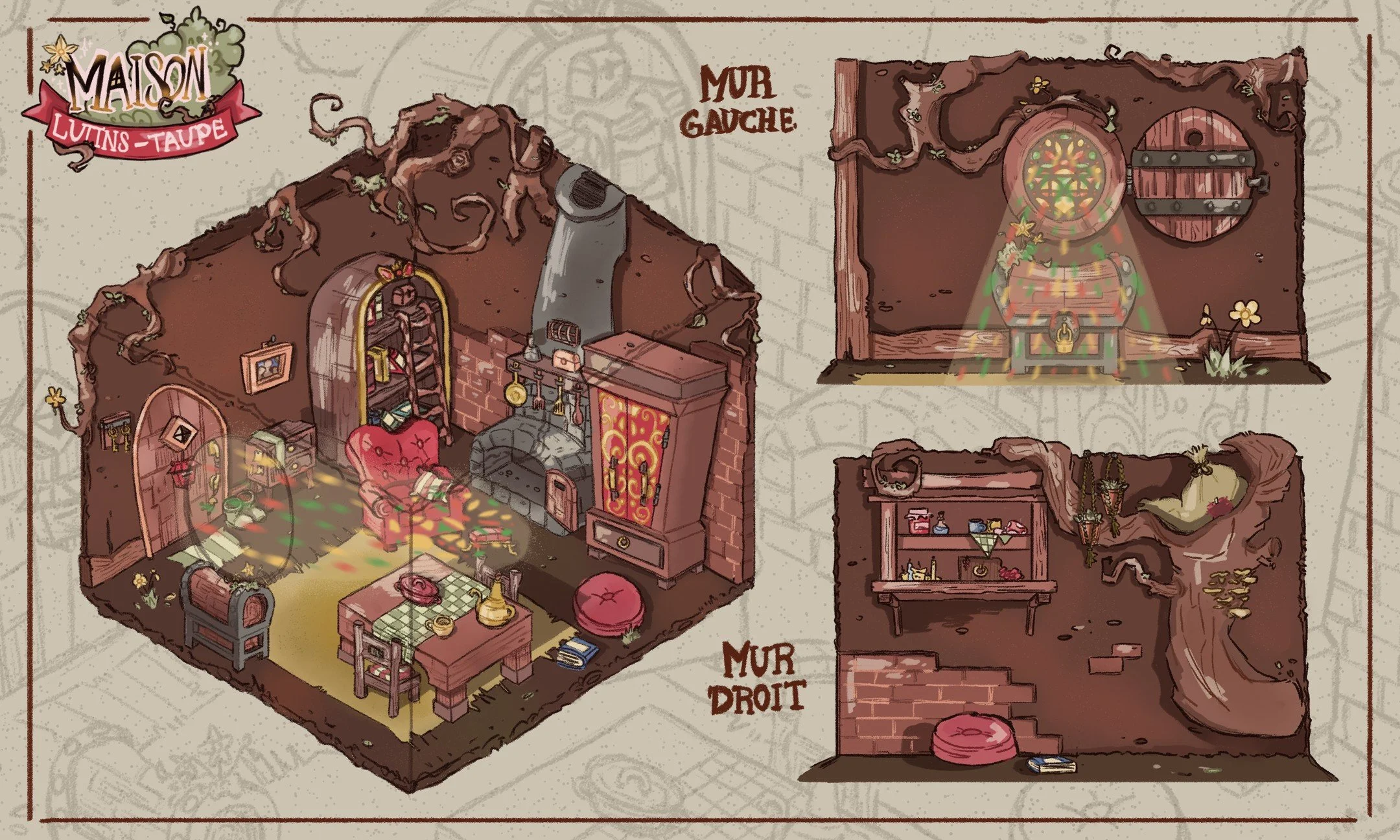 MAISON LUTINS-TAUPE - CONCEPT ART
small &amp; cozy 🌷 ; pretty little house for a concept art class at @ecv_paris 
#ecvparis #ecvanimation #illustration #conceptart #house #tree #cottagecore #art #cartoon