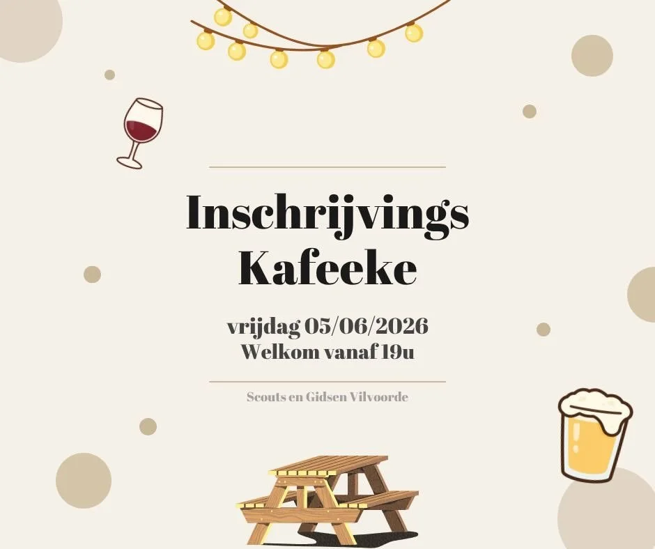 Het scoutsjaar komt jammer genoeg aan een einde. Maar dat wil wel zeggen dat het bijna tijd is voor de allerleukste tijd van het jaar: SCOUTSKAMP 🤩🏕️! 

⏰📍 Vrijdag 05 juni vanaf 19:00 aan onze scoutslokalen
🤔 Inschrijven voor kamp, kampthema ontd