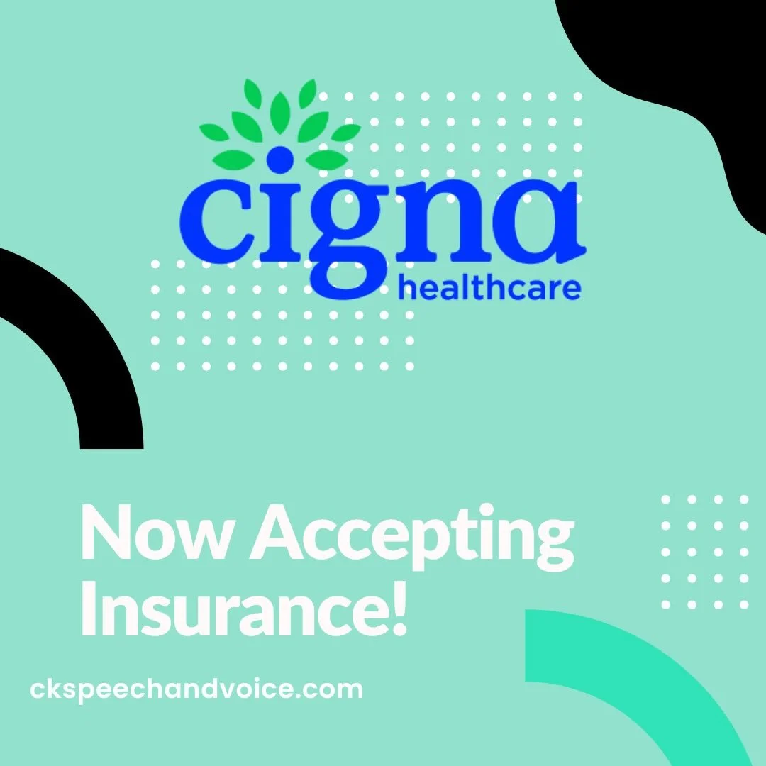 Now in network with ANOTHER insurance provider! Excited to announce I am now able to accept Cigna insurance. #slp #privatepractice