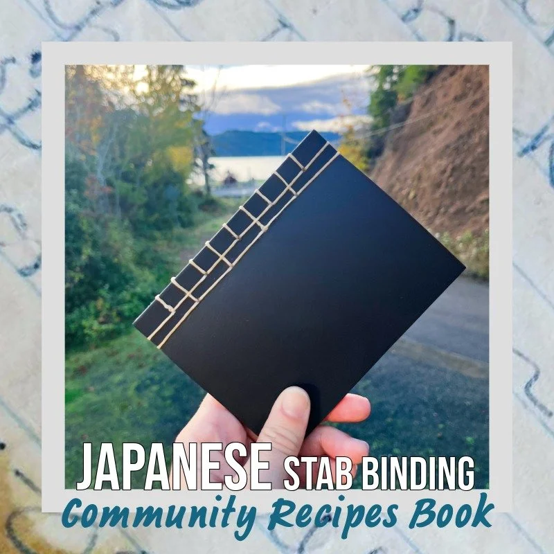Japanese Stab Binding: Community Recipe Book Sat 11/21 @1pm