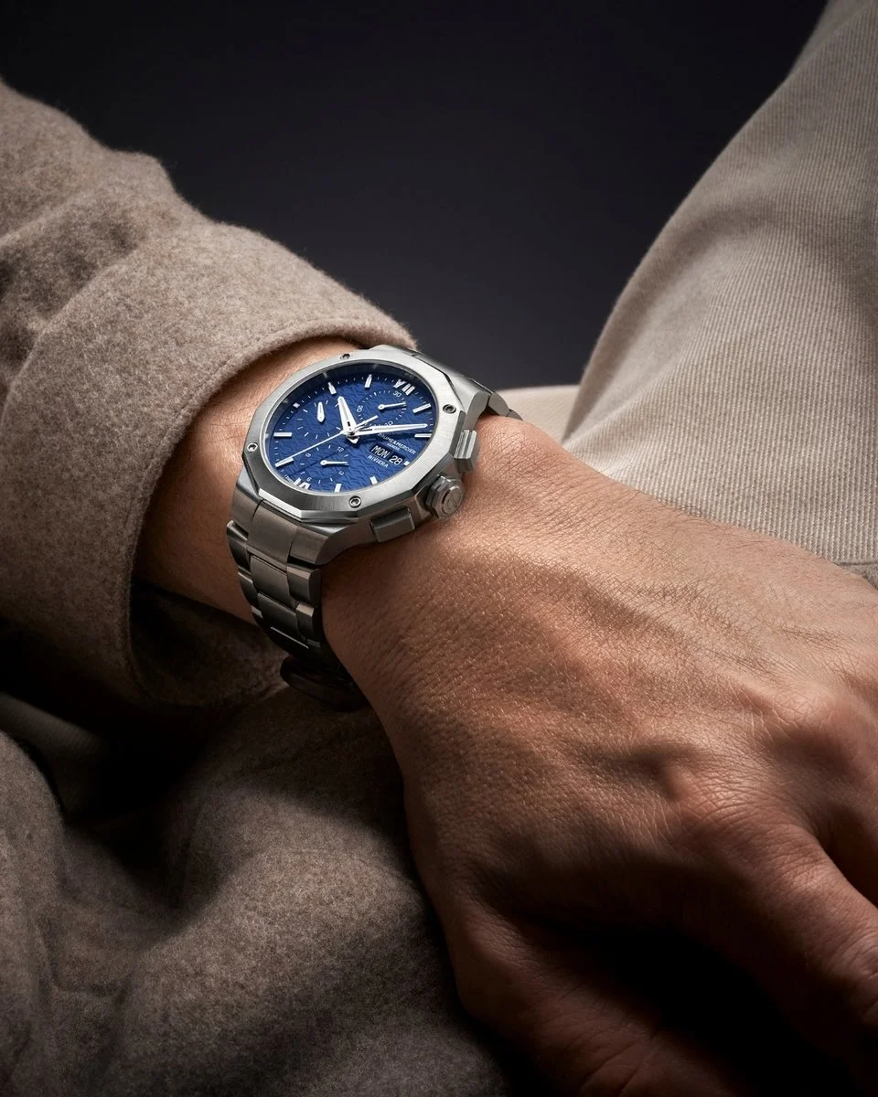 利维拉系列日期星期自动计时码表10826_