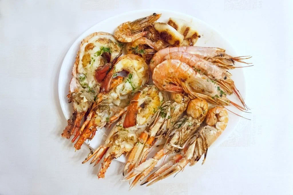 Can Culleretes菜品之一/烤大虾