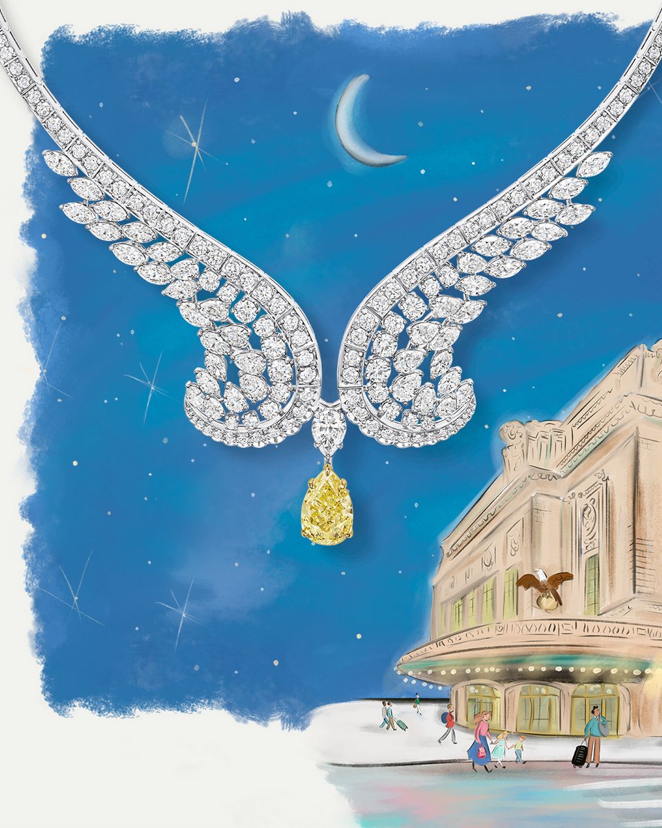 NewYork高级珠宝系列Eagle黄钻项链