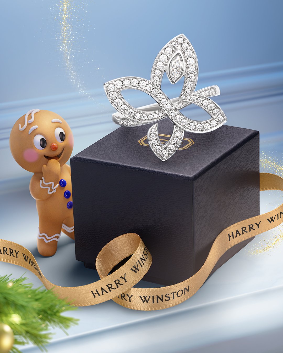 Infinite Lily Cluster钻石戒指