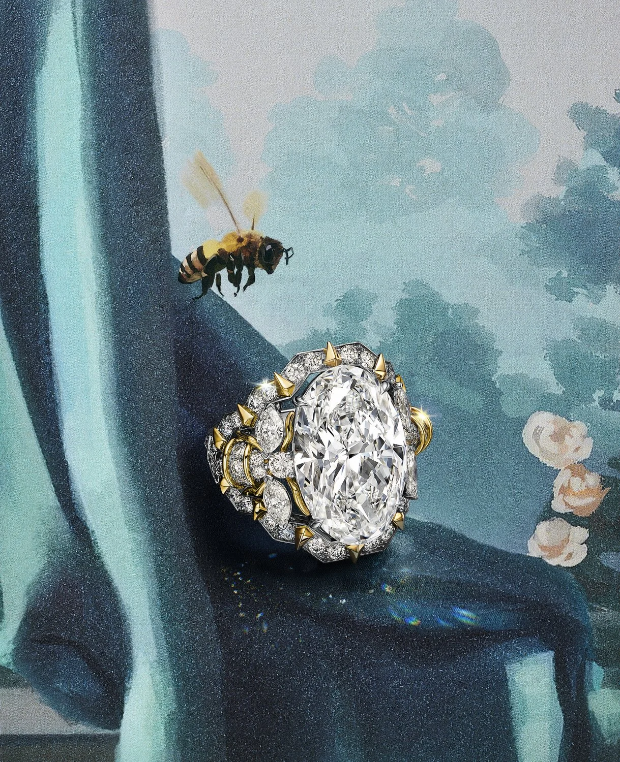 蜂萦流光（Bee）主题戒指